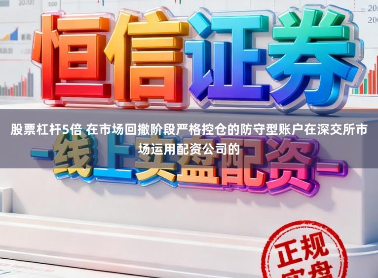 股票杠杆5倍 在市场回撤阶段严格控仓的防守型账户在深交所市场运用配资公司的