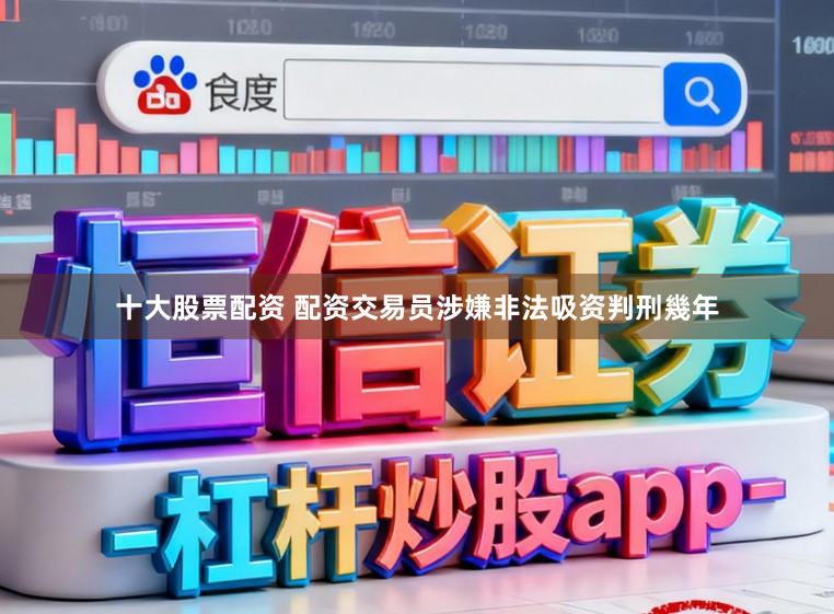 十大股票配资 配资交易员涉嫌非法吸资判刑幾年